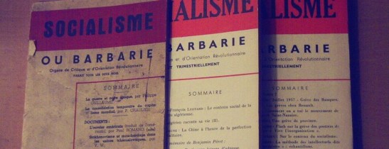 Socialisme ou Barbarie