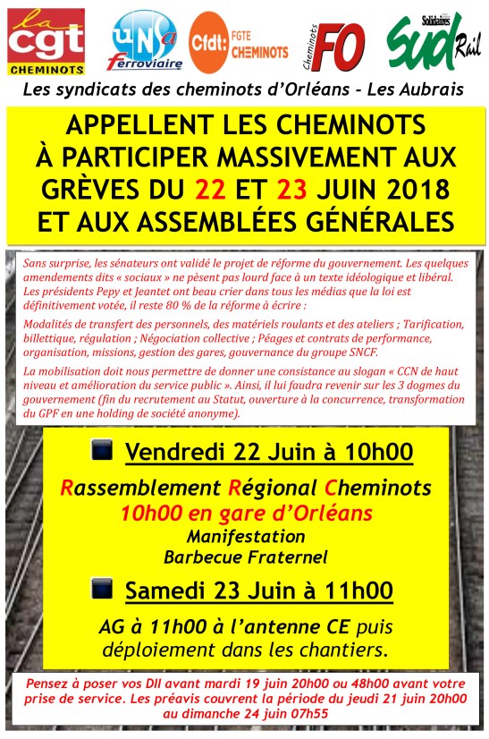 affiche unitaire 22 et 23 juin 2018