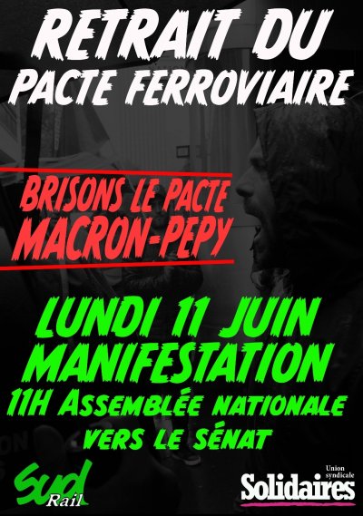 Manif Paris Lundi 11 juin