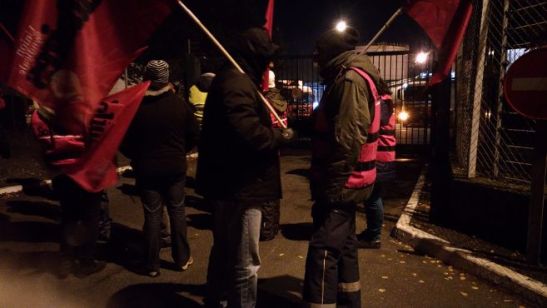 Blocage du dépot de St Jean de Braye 14-12-18