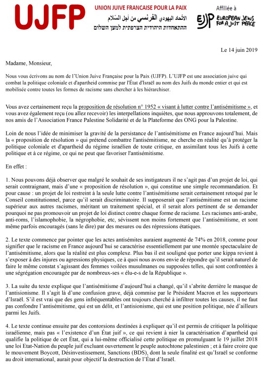 Microsoft Word - lettre UJFP aux députés juin 2019 V2.docx