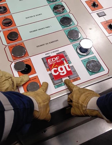 Bouton d'arret centrale