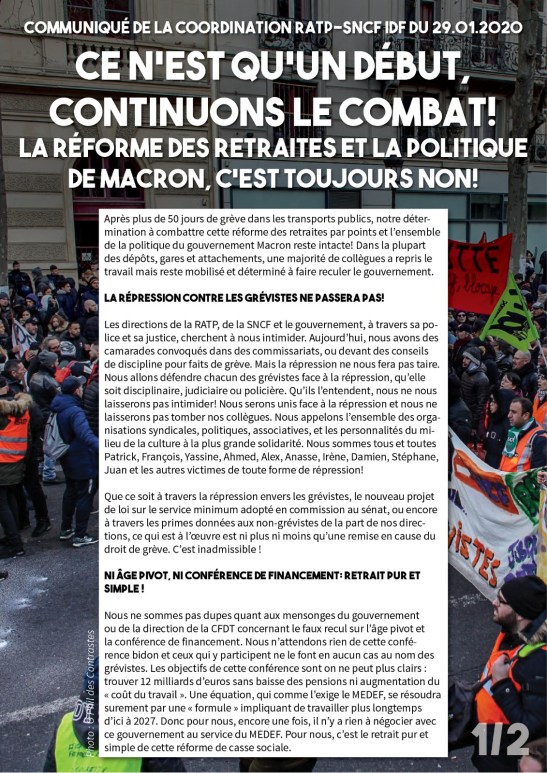 Communiqué Coordination RATP SNCF 29-01-20 1