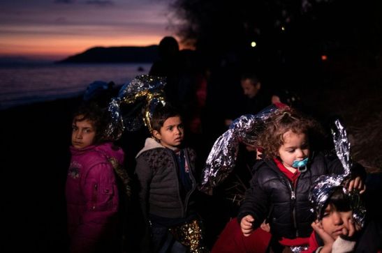 Migrants afghans à Lesbos