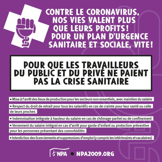 Visuel coronavirus travailleurs