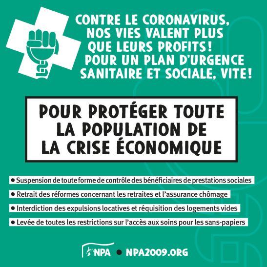 Visuel coronavirus crise économique