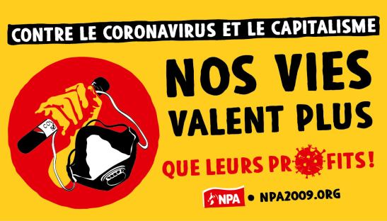 Visuel Nos vies valent plus que leurs profits